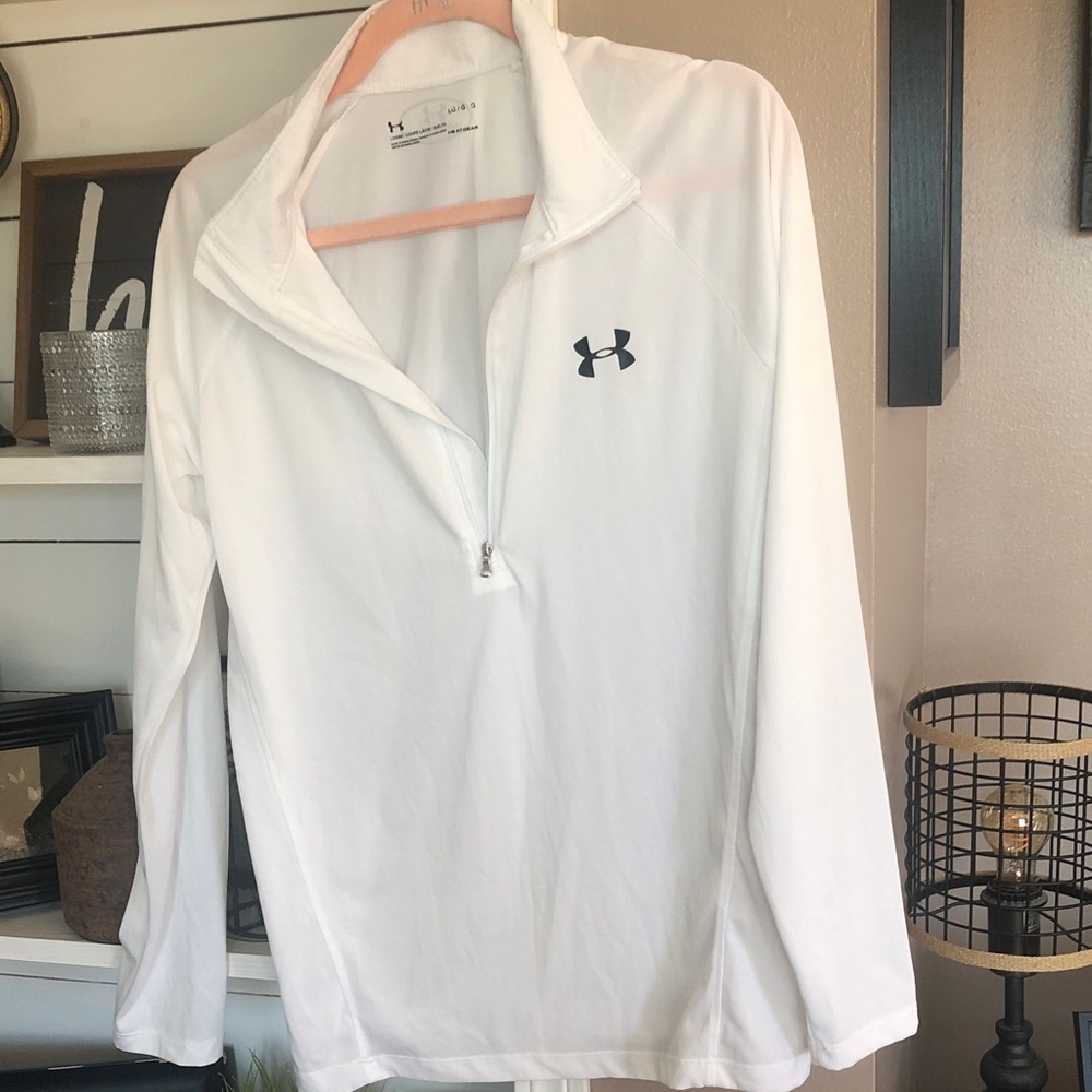 Under Armour Women’s White Quarter-Zip Pullover